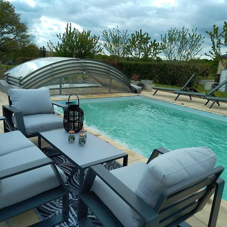 Maison/Villa Avec Piscine Privee Gite Brain D'Eau La Chapelle-de-Brain Bagian luar foto